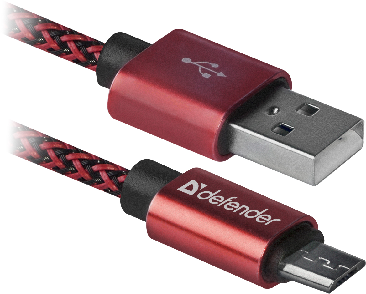 фото Кабель Defender USB08-03T, красный