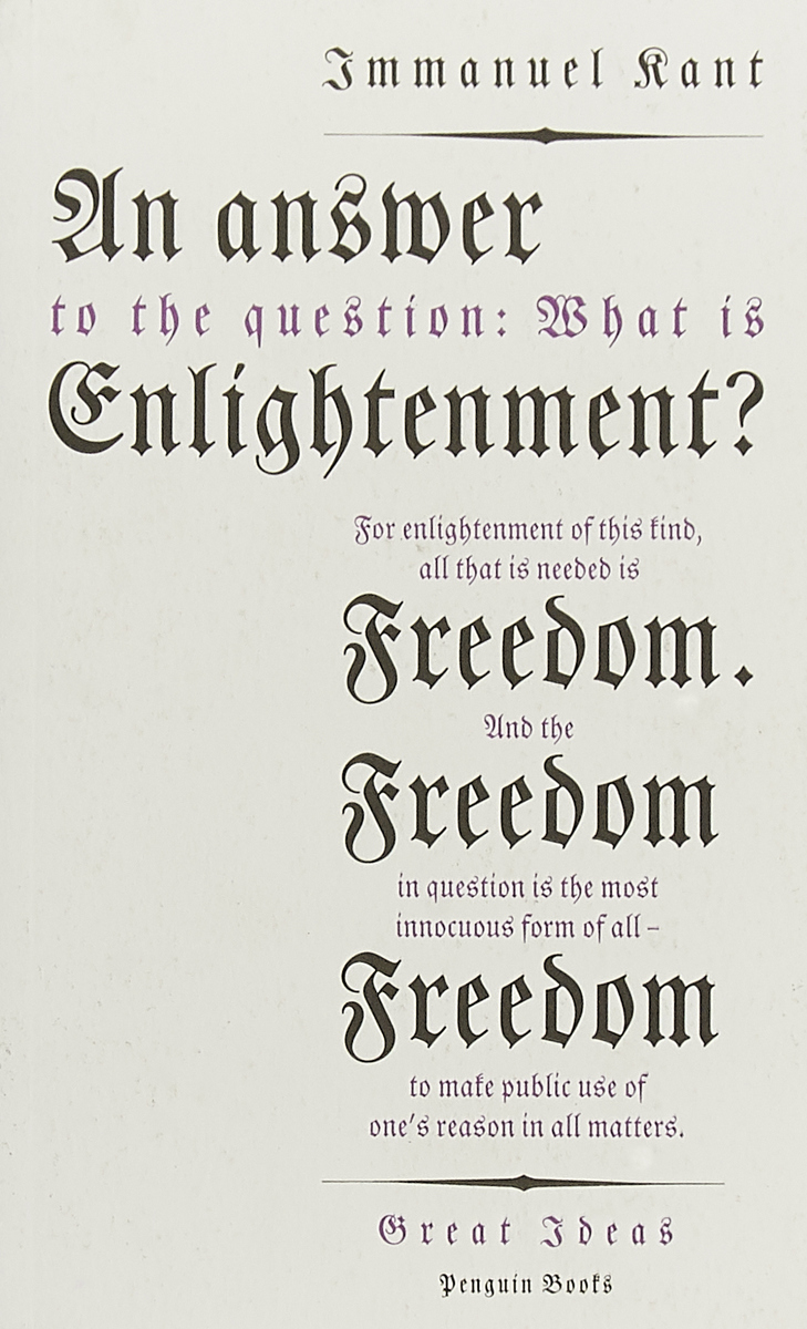 фото An Answer to the Question: 'What is Enlightenment?' Penguin