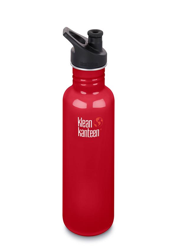 фото Бутылка для воды Klean Kanteen CLASSIC SPORT 27oz (800 мл), красный