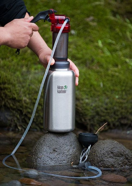 фото Бутылка для воды Klean Kanteen 1003122, серебристый