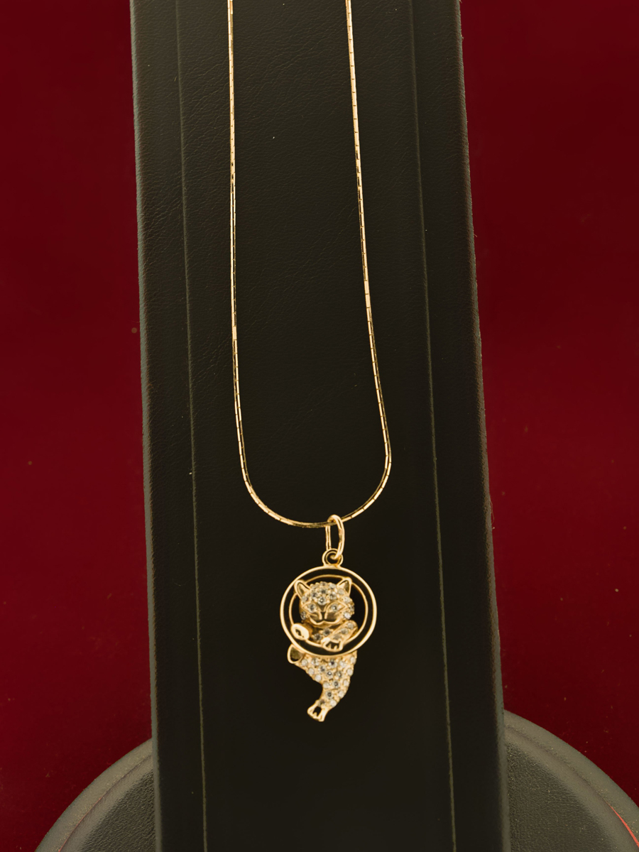 фото Цепочка Серебряная Венеция Шнурок (снейк) облегченный, серебро 925, 45 см, 1866Z035L
