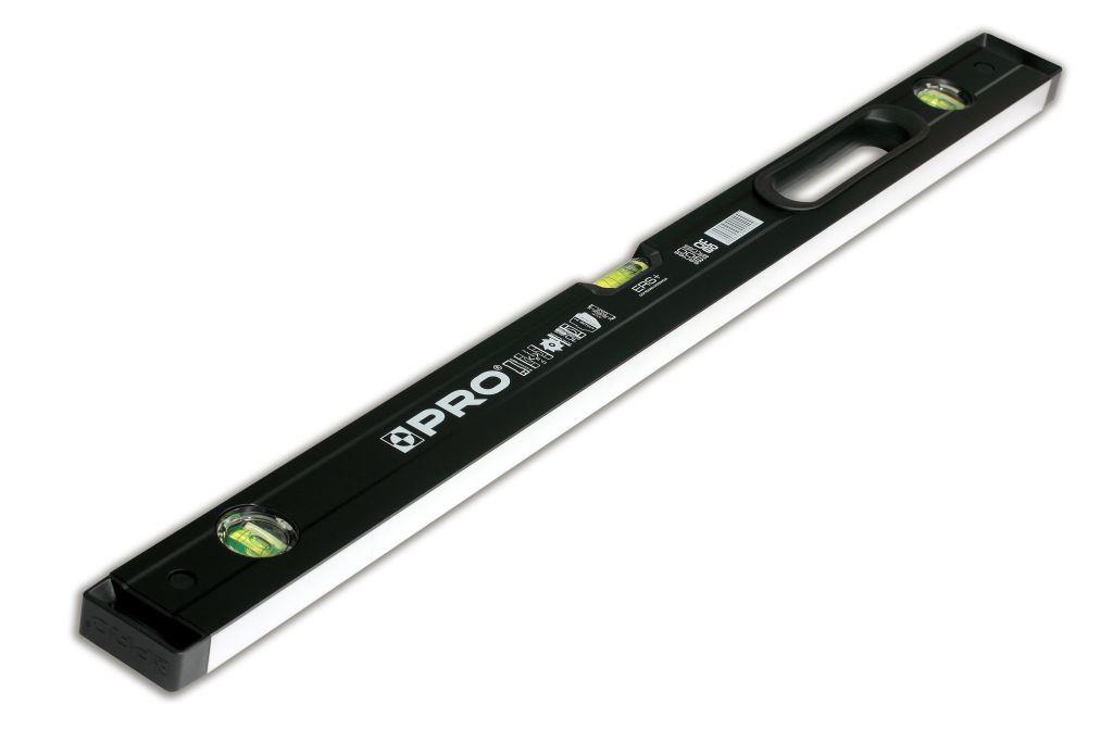фото Уровень строительный PRO 800, алюминиевый, фрезерованный с одной стороны с ручкой, 80 см, черный
