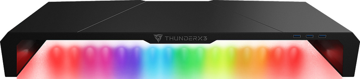 фото Подставка под монитор ThunderX3, с RGB подсветкой, AS5, черный