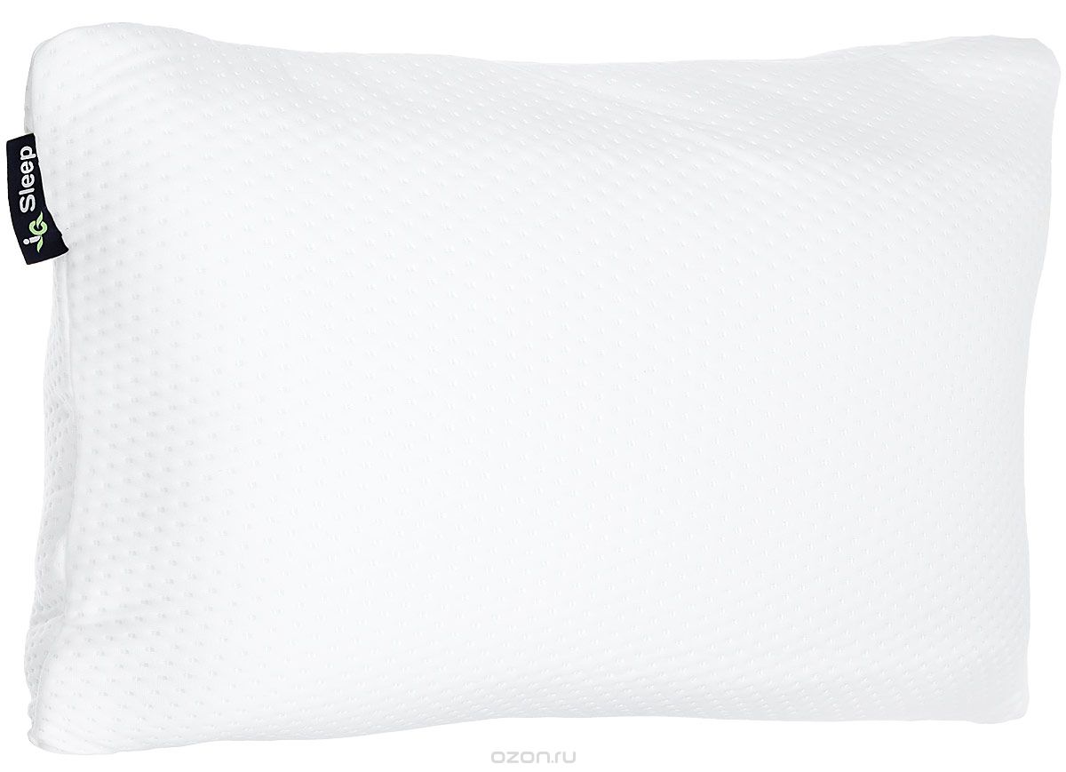 фото Ортопедическая подушка IQ Sleep Grand Comfort L, с эффектом памяти, 40 см x 60 х 15 см, белый