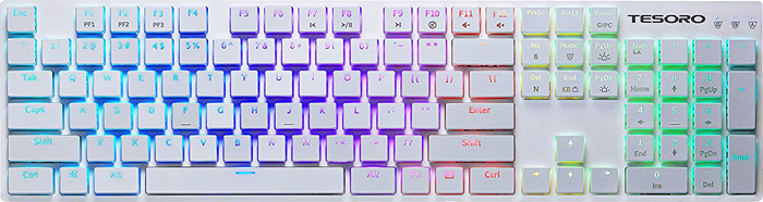 фото Клавиатура игровая Tesoro Gram Spectrum XSъ, TS-G12ULP WHT, белый