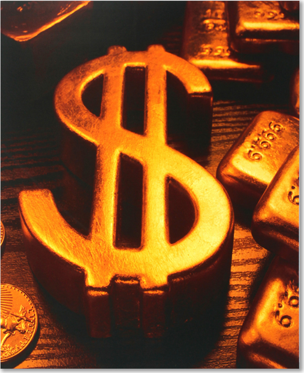 фото Магнит сувенирный Miland Золотой доллар, МГ-8236, мультиколор
