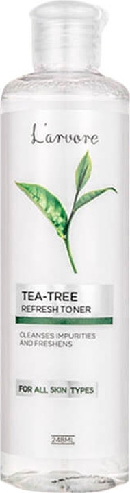 фото Тонер для лица L'Arvore Tea-Tree Refresh Toner, успокаивающий, с экстрактом зеленого чая, 248 мл