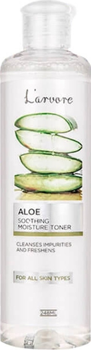 фото Тонер для лица L'Arvore Aloe Soothing Moisture Toner, увлажняющий, с экстрактом алоэ, 248 мл