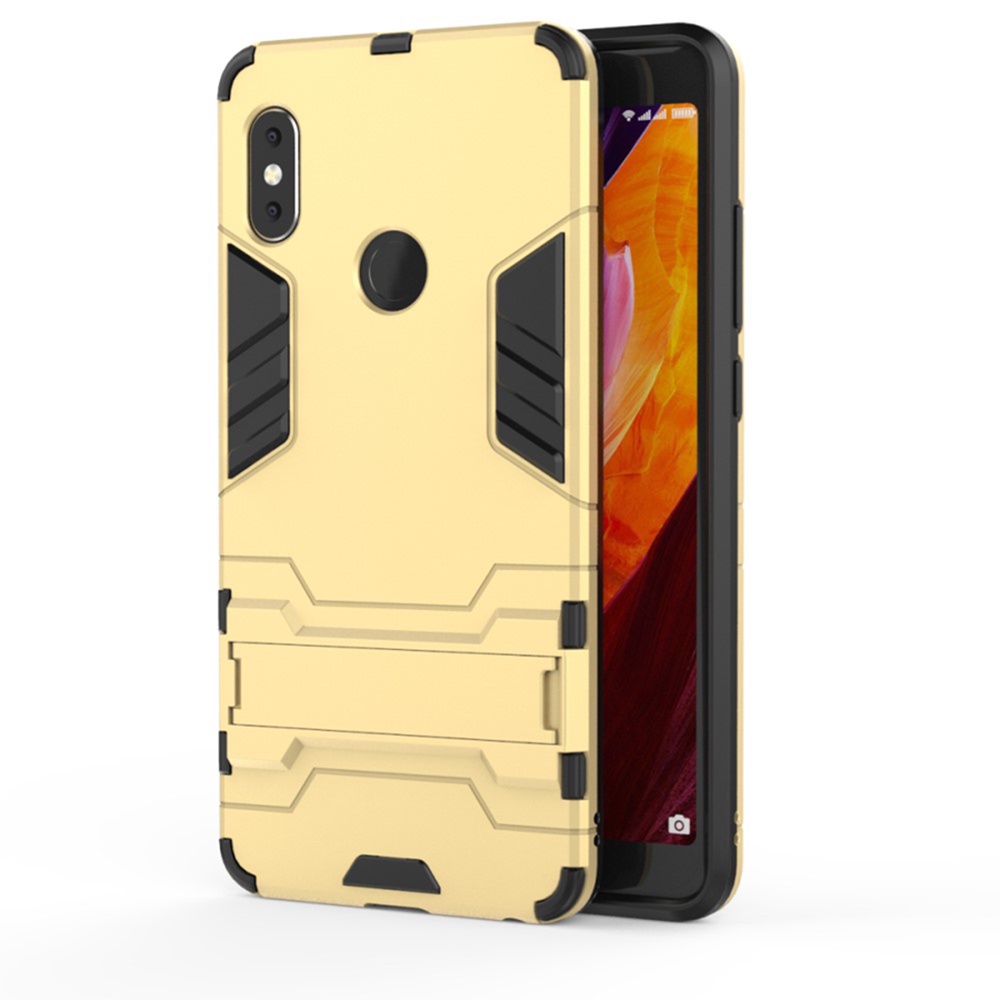 Чехол для сотового телефона Мобильная Мода Xiaomi Redmi Note 5 Pro Накладка противоударная с подставкой трансформер, золотой