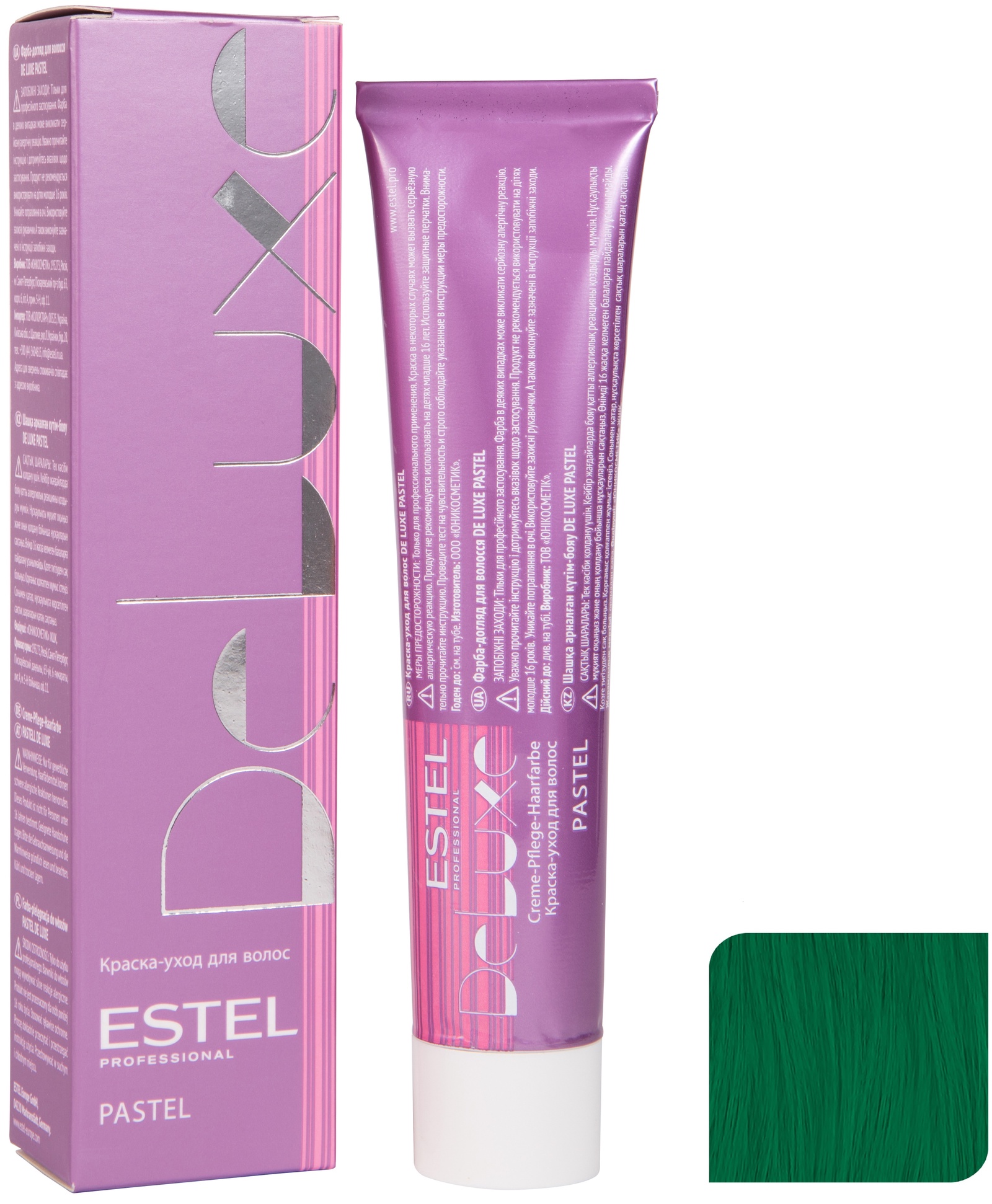 ESTEL PROFESSIONAL Краска для волос DE LUXE PASTEL P/002, тархун 60 мл