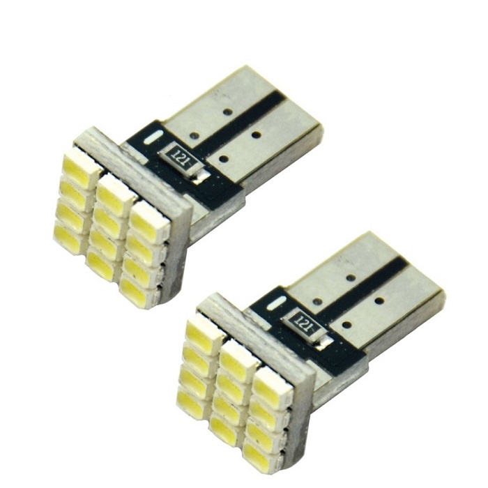 фото Лампа автомобильная "Юпитер" T10-12SMD, светодиодная, (к-т 2 шт.).