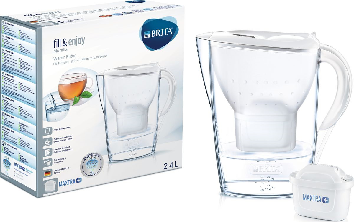 фото Фильтр-кувшин Brita Marella Cool, белый, 2,4 л