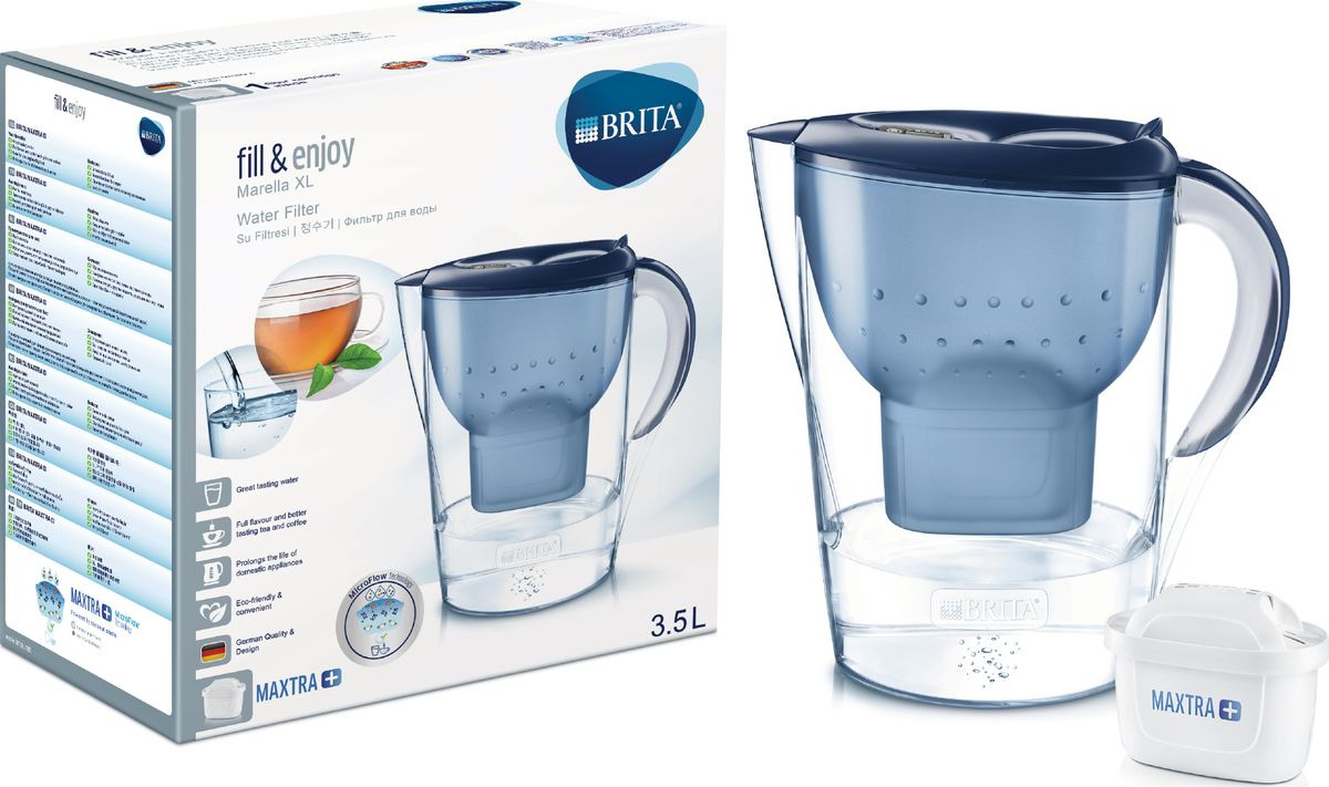 фото Фильтр-кувшин Brita Marella XL, синий, 3,5 л