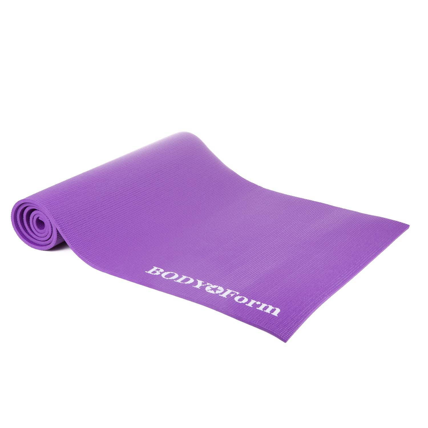 Коврик для йоги и фитнеса BodyForm BF-YM01, фиолетовый