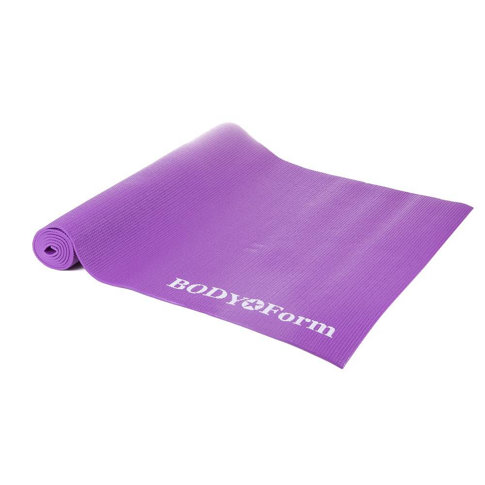 Коврик для йоги и фитнеса BodyForm BF-YM01C, фиолетовый