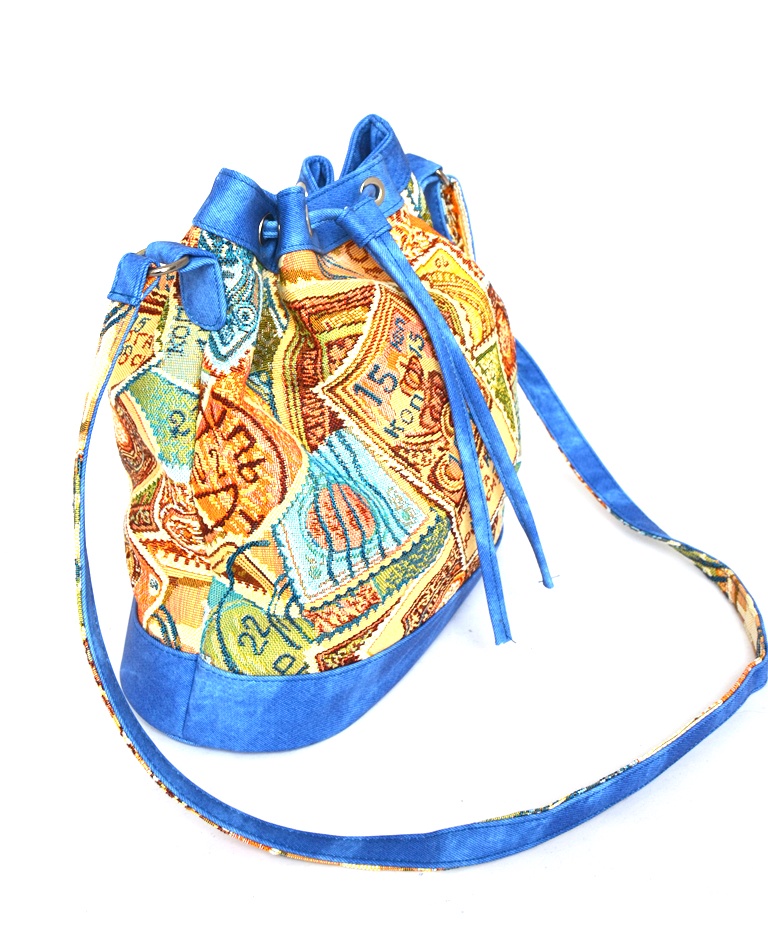 Пляжная сумка Chica Rica 098-072-068, голубой, разноцветный