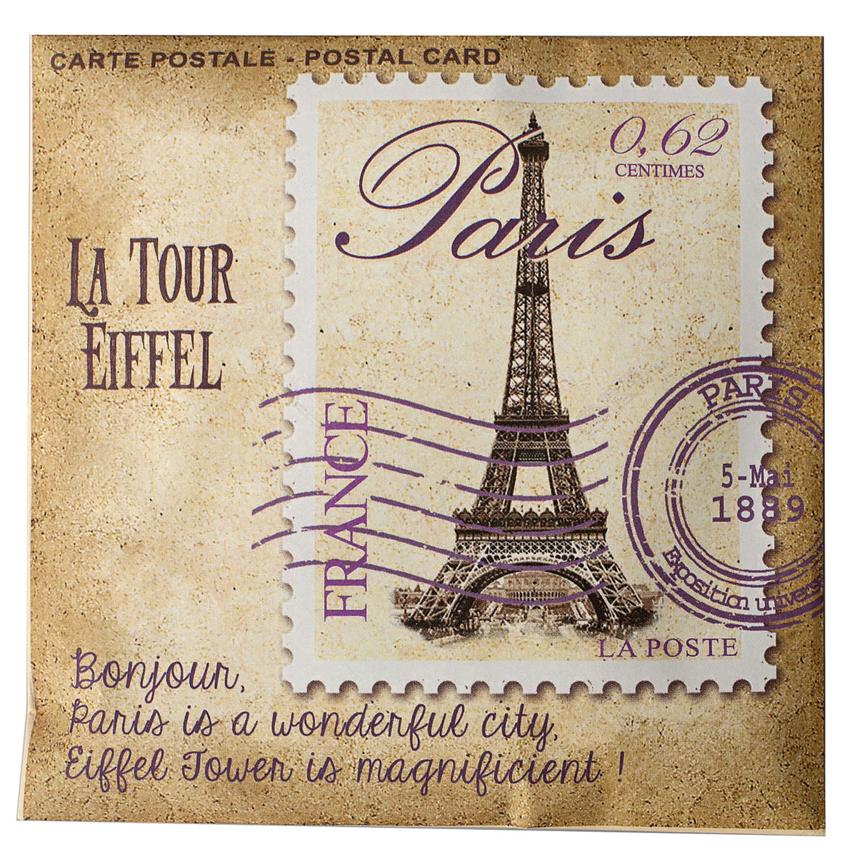 фото Саше Le Blanc Пион  "Париж" почтовая марка