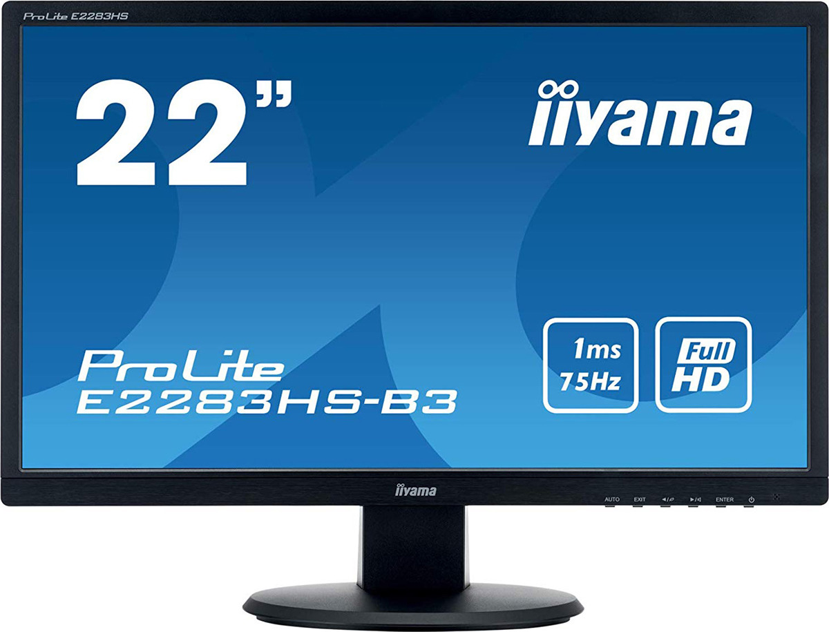 фото Монитор Iiyama 21.5" ProLite E2283HS-B3, черный