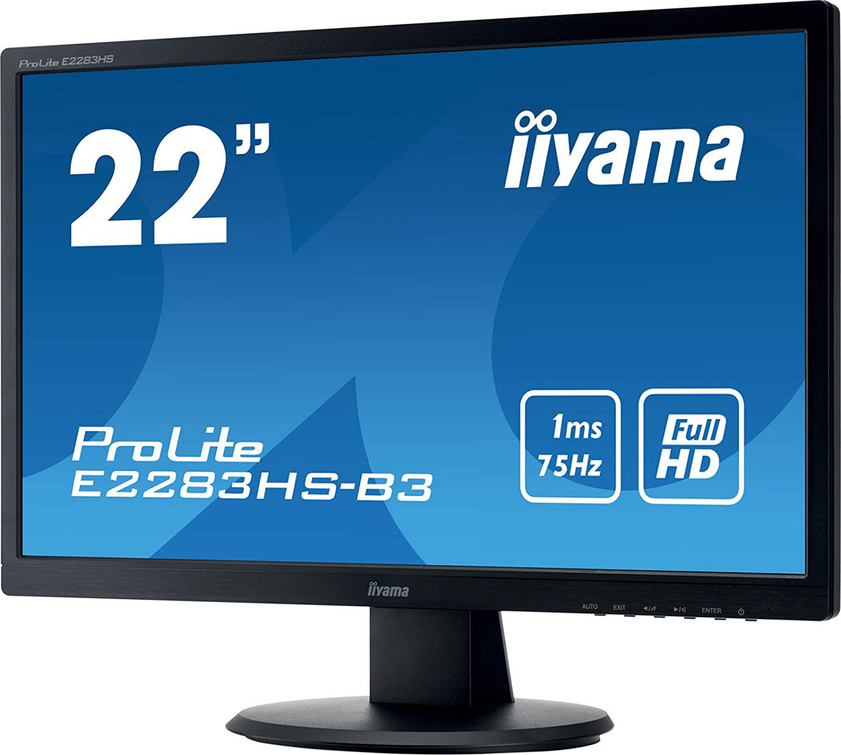 фото Монитор Iiyama 21.5" ProLite E2283HS-B3, черный