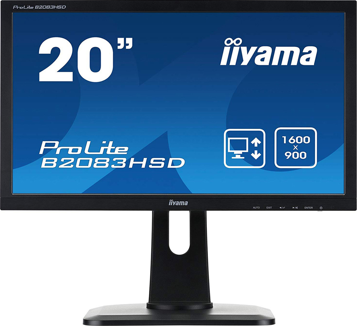 фото Монитор Iiyama 19.5" B2083HSD-B1, черный