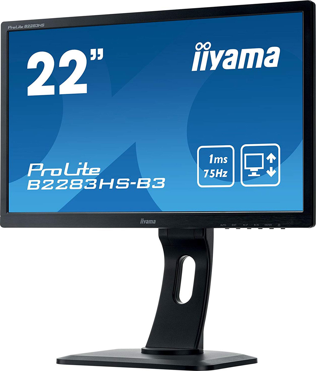 фото Монитор Iiyama 21.5" ProLite B2283HS-B3, черный