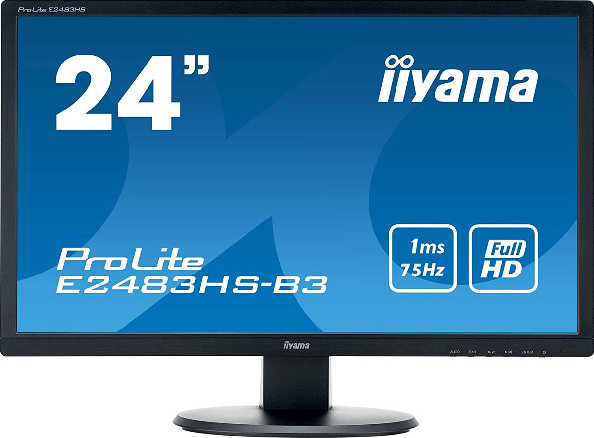 фото Монитор Iiyama 24" ProLite E2483HS-B3, черный