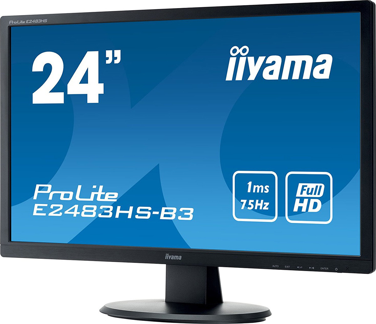 фото Монитор Iiyama 24" ProLite E2483HS-B3, черный