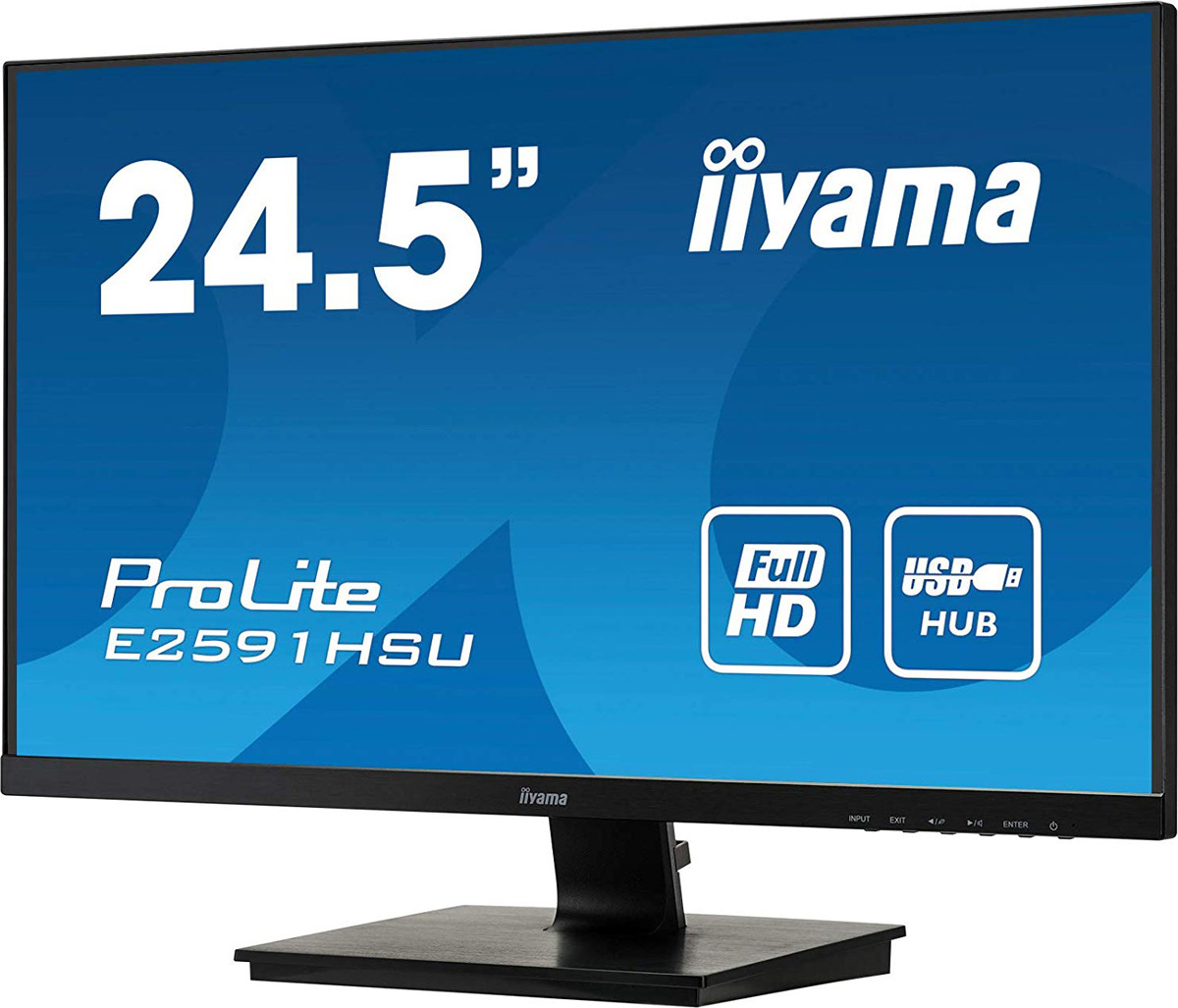 фото Монитор Iiyama 25" ProLite E2591HSU-B1, черный