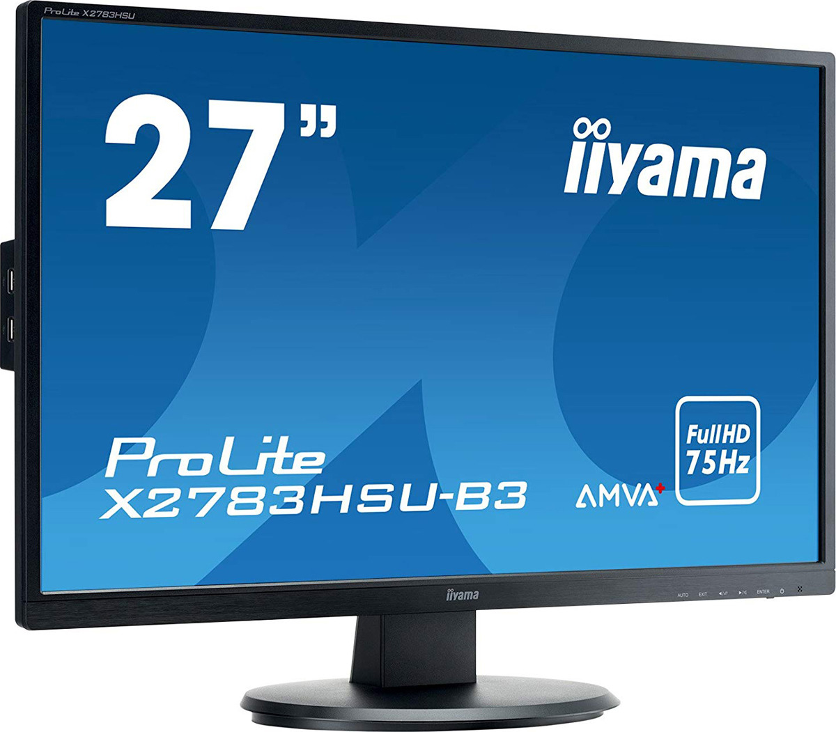 фото Монитор Iiyama 27" ProLite X2783HSU-B3, черный