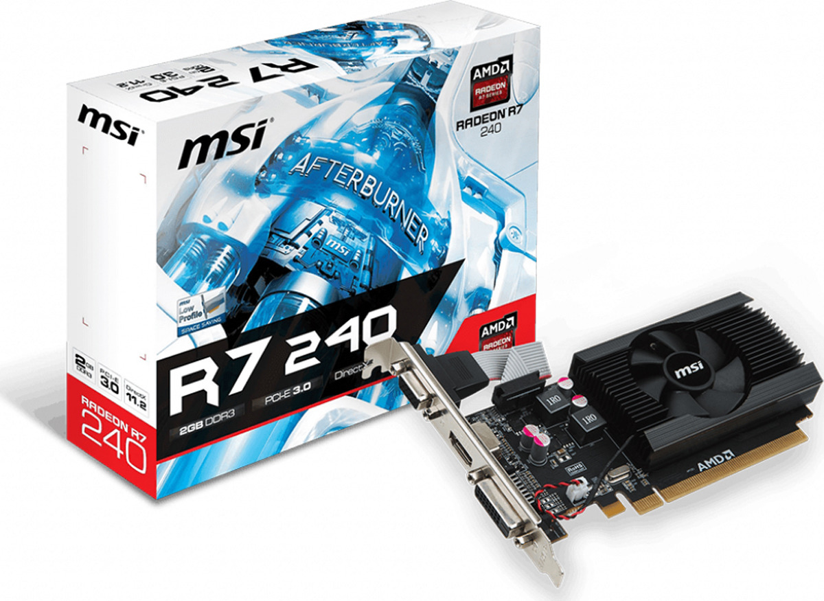 фото Видеокарта MSI Radeon R7 240 2GD3 64b LP 2GB