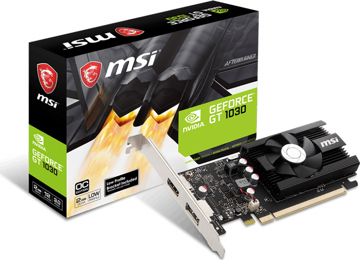 фото Видеокарта MSI GeForce GT 1030 2GD4 LP OC 2GB