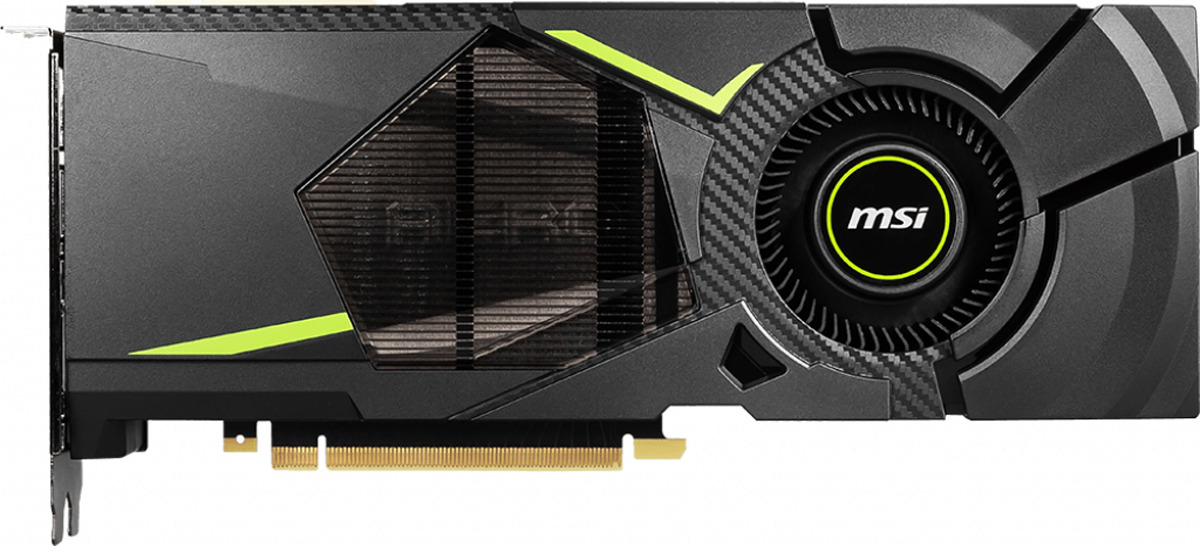 фото Видеокарта nVidia GeForce RTX2080 MSI PCI-E 8192Mb, RTX 2080 AERO 8G