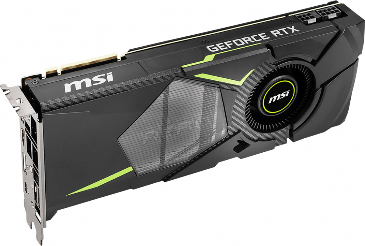 фото Видеокарта nVidia GeForce RTX2080 MSI PCI-E 8192Mb, RTX 2080 AERO 8G