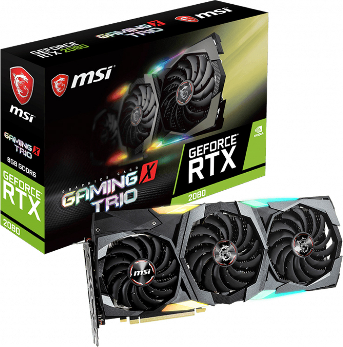 фото Видеокарта MSI GeForce RTX 2080 Gaming X TRIO 8GB