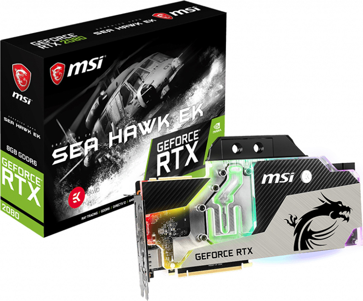 фото Видеокарта MSI GeForce RTX 2080 SEA HAWK EK X 8GB