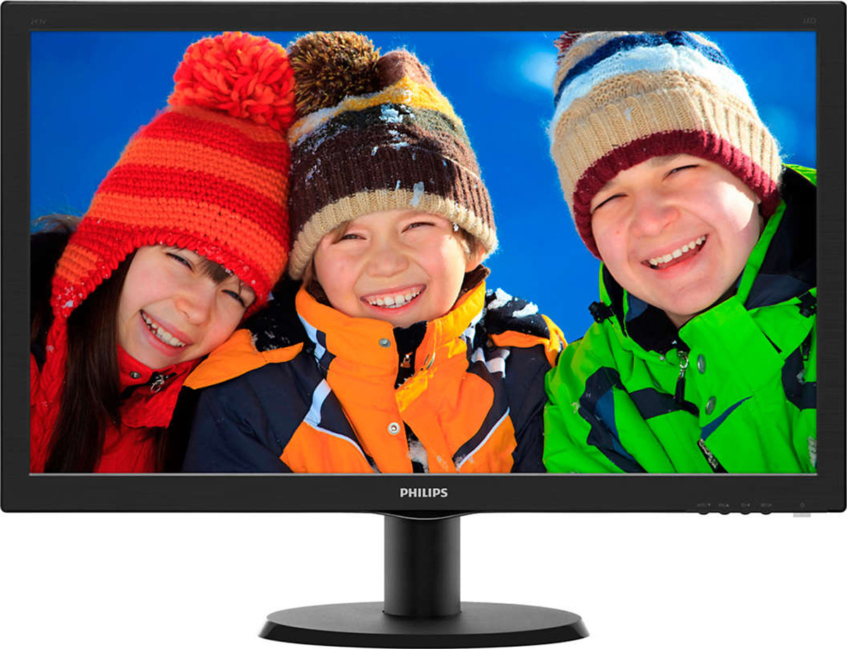 фото Монитор Philips 23.6" 243V5LHSB (00/01), черный