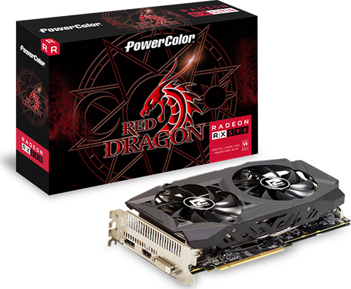 фото Видеокарта PowerColor Red Dragon Radeon RX 590 8GB, AXRX 590 8GBD5-DHD