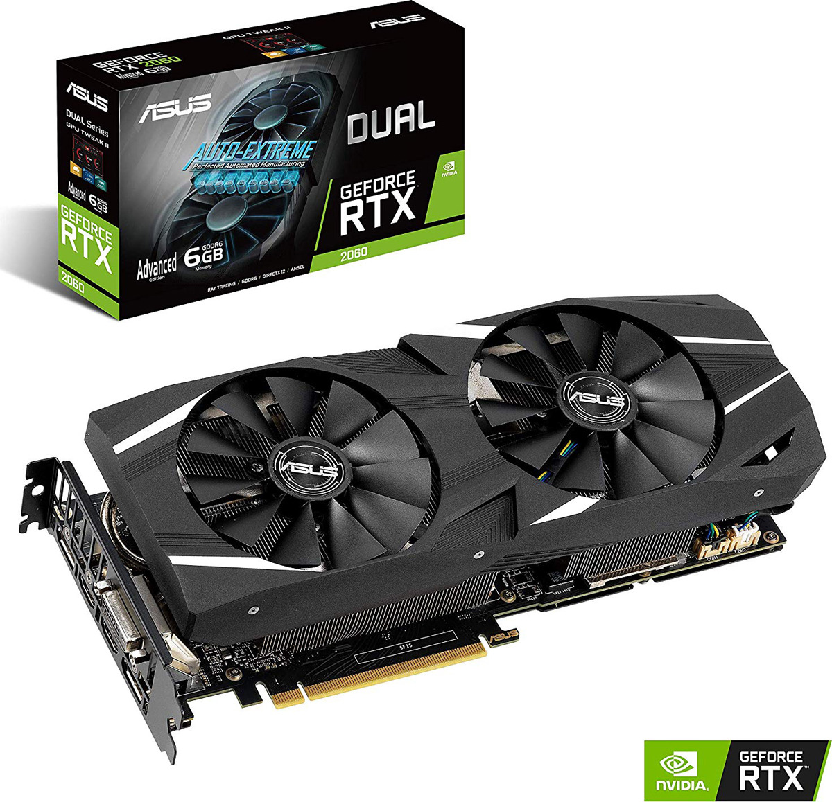 фото Видеокарта ASUS Dual GeForce RTX 2060 Advanced 6GB, DUAL-RTX2060-A6G