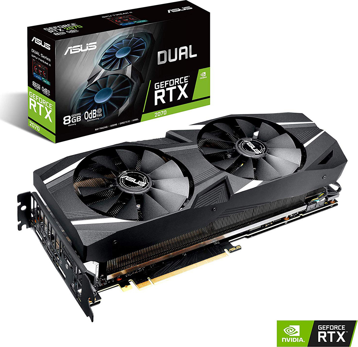 фото Видеокарта ASUS Dual GeForce RTX 2070 8GB, DUAL-RTX2070-8G