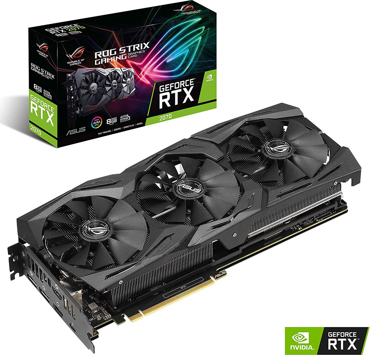 фото Видеокарта ASUS ROG Strix GeForce RTX 2070 8GB, ROG-STRIX-RTX2070-8G-GAMING