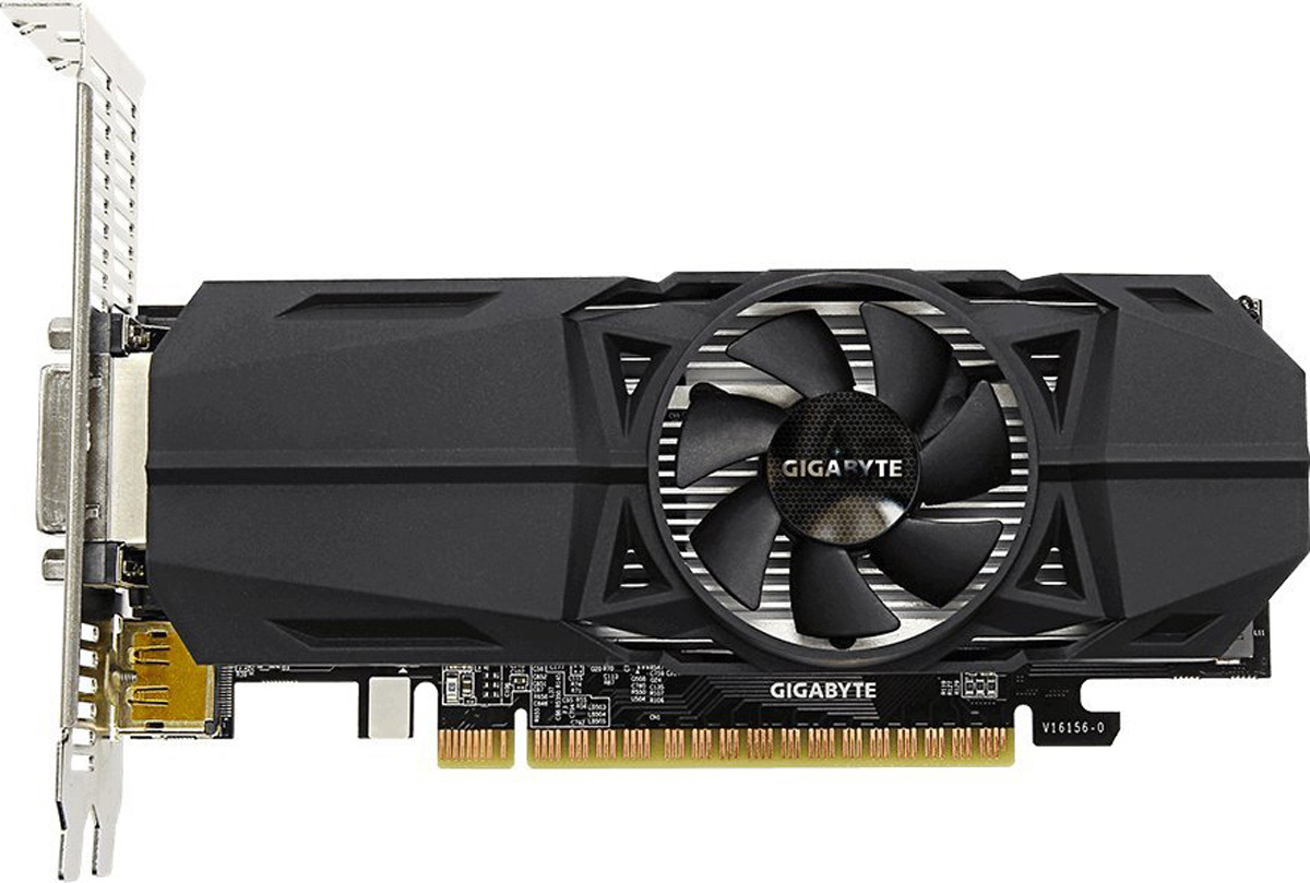 фото Видеокарта nVidia GeForce GTX1050 Gigabyte LP PCI-E 3072Mb, GV-N1050OC-3GL