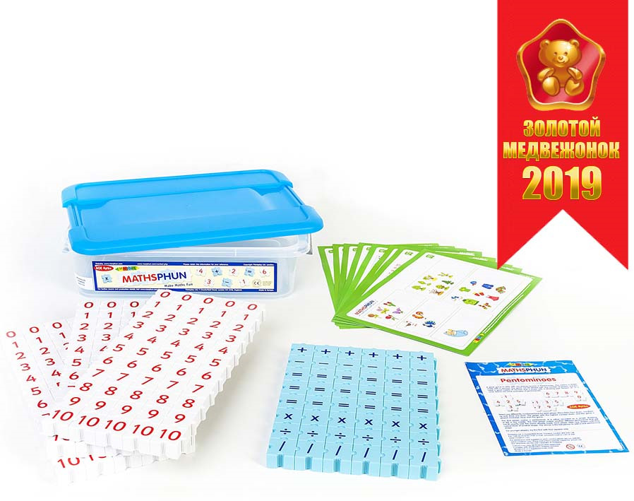 фото Пластиковый конструктор Morphun "ПРОцифры Maths Set Blue/Clear Tub ", 42045SDRU