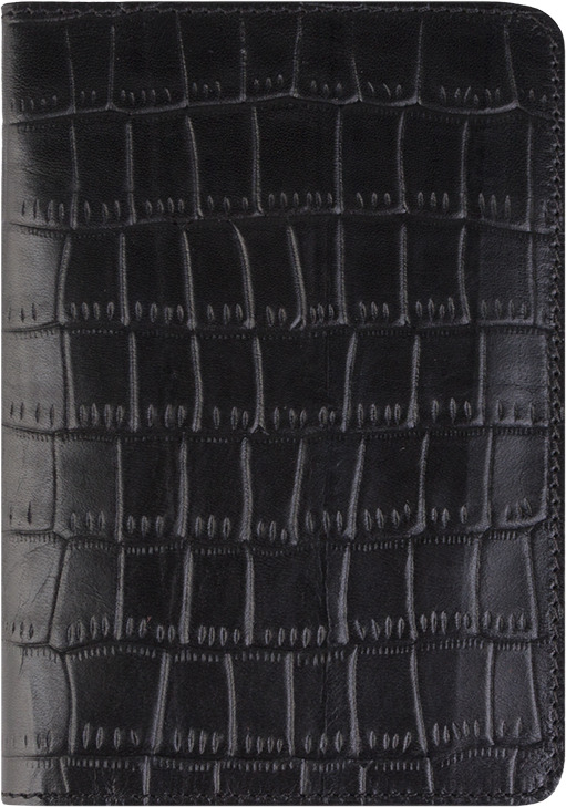 фото Обложка для паспорта Alexander-ts, цвет: черный. PR006 Black Croco