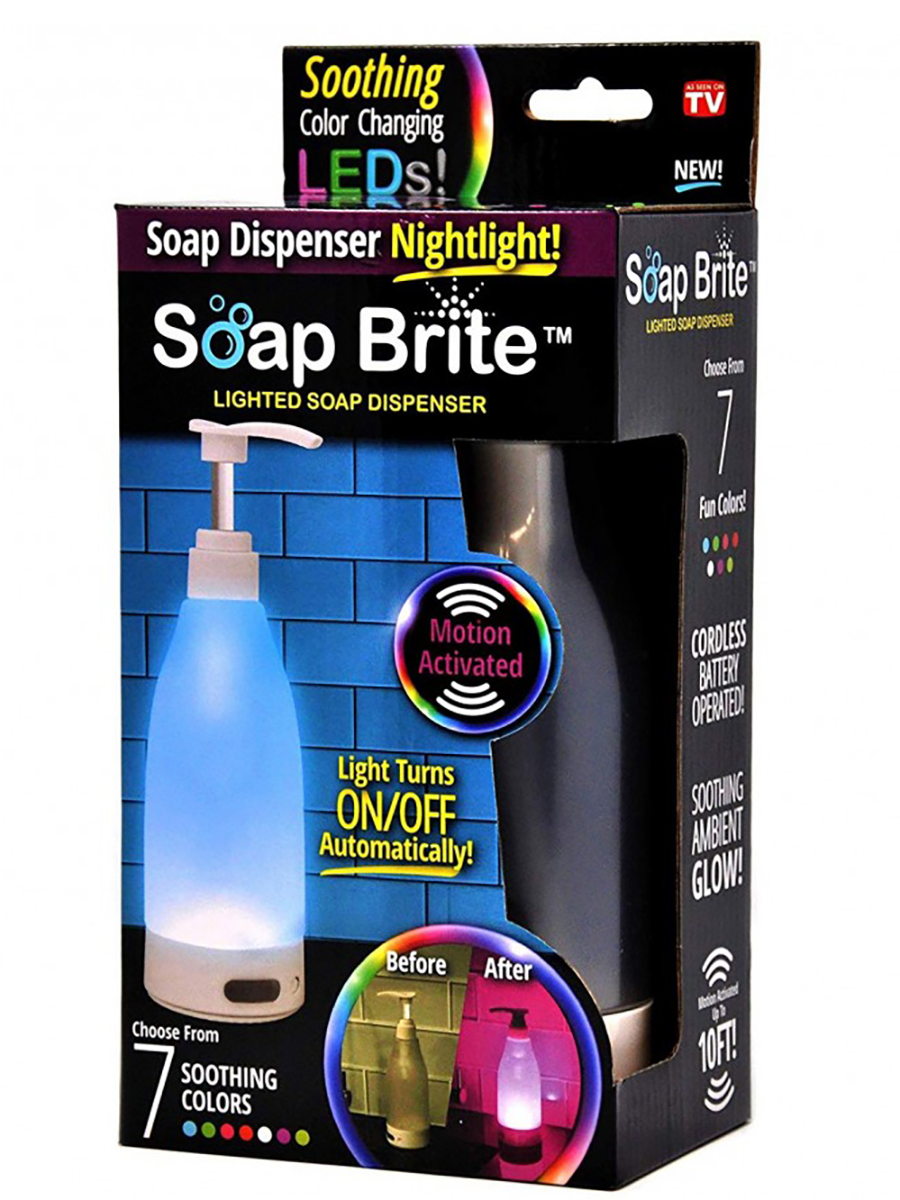 фото Дозатор для мыла Tip-Top Soap Brite, белый, прозрачный Tiptop