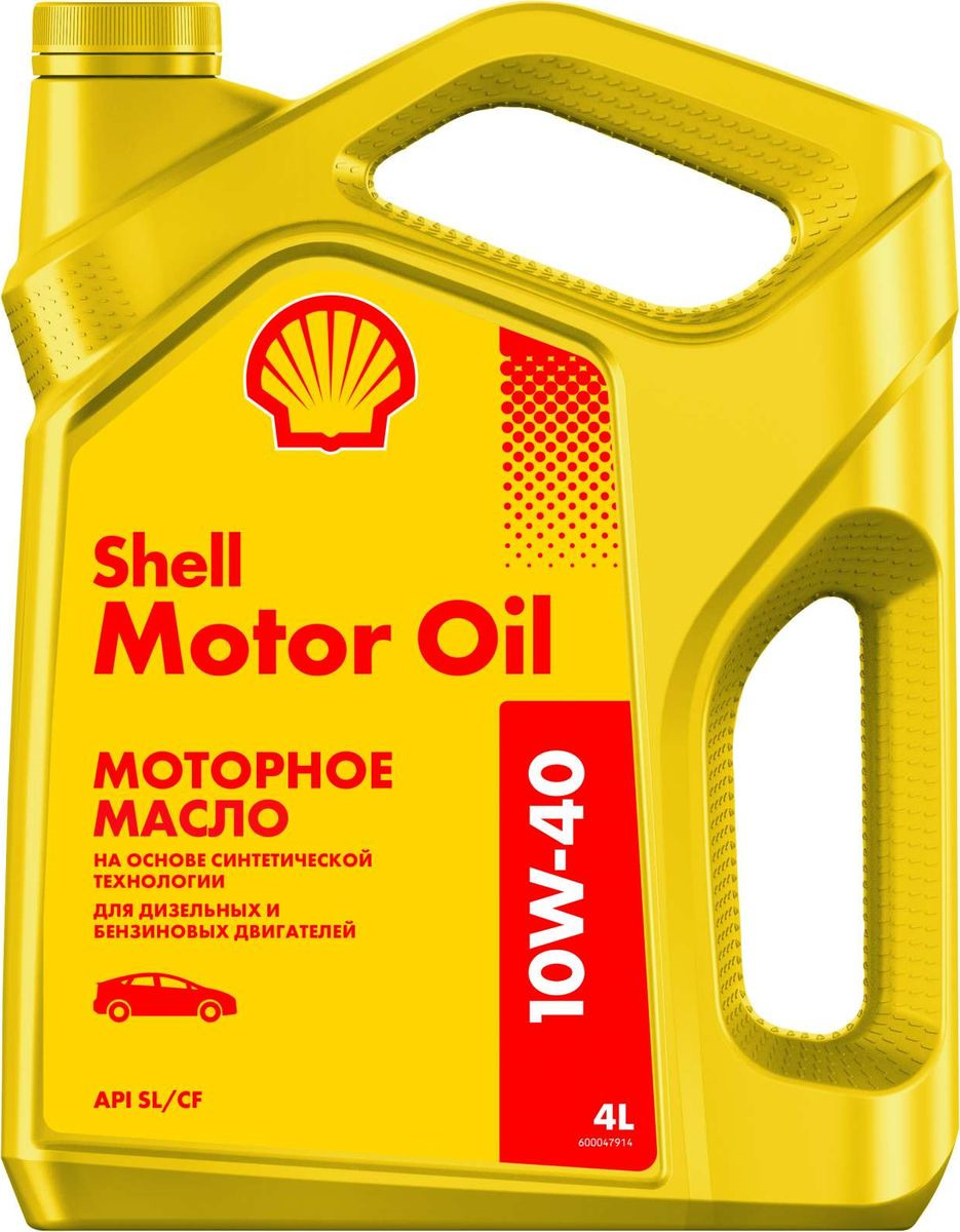 Моторное масло Shell Motor Oil, полусинтетическое, 10W-40, 4 л