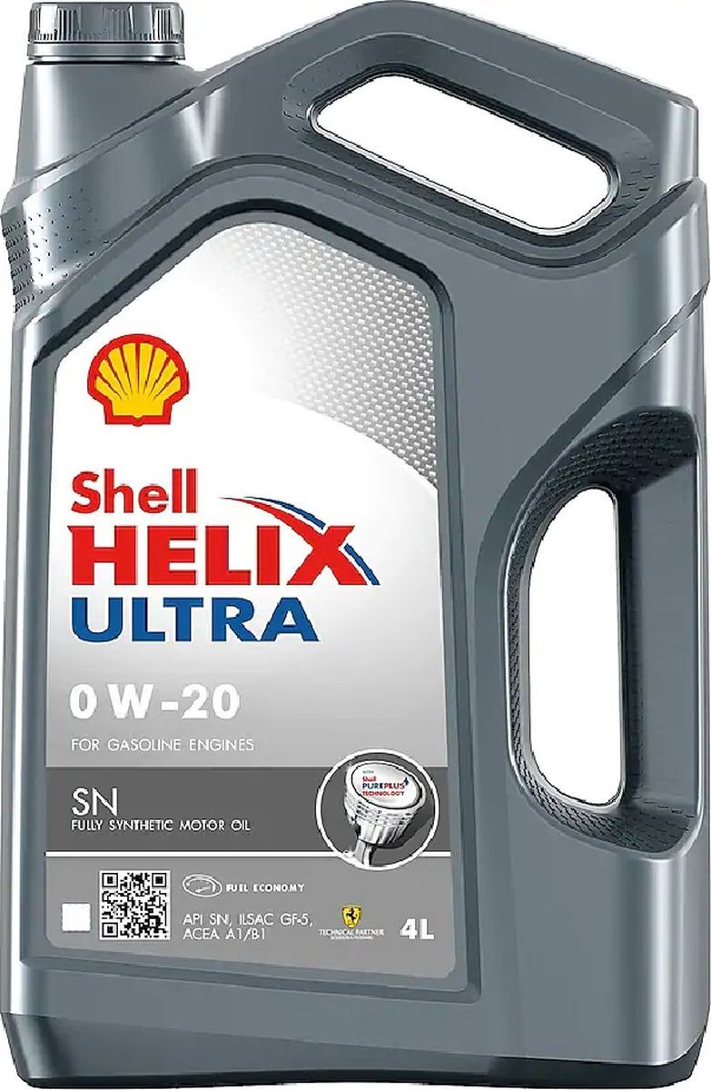 фото Моторное масло Shell Ultra, синтетическое, 0W-20, 4 л