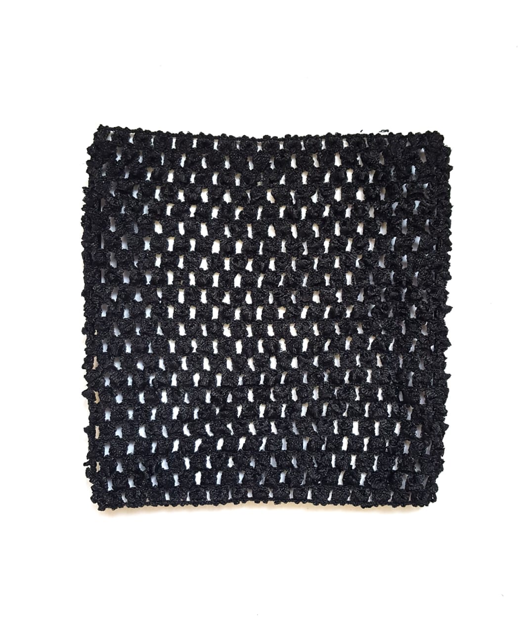 Ткань Caramelkalife Топ-резинка, размер 15*15 см. Цвет Черный.