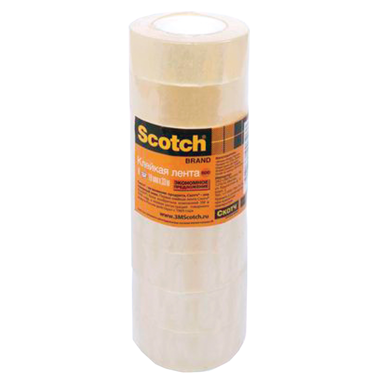 Скотч SCOTCH Клейкие ленты 19 мм х 33 м канцелярские, комплект 8 шт., 45 мкм Скотч SCOTCH Клейкие ленты 19 мм х 33 м канцелярские, комплект 8 шт., 45 мкм