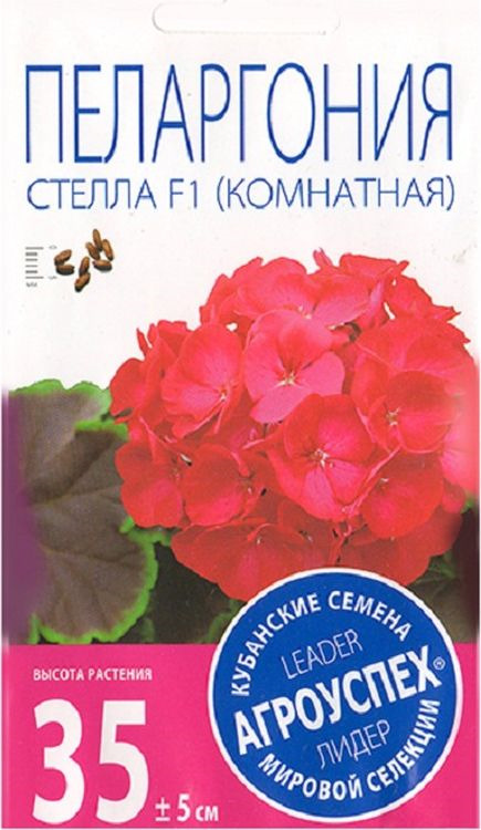 фото Семена Агроуспех Пеларгония Стелла розовая с коричневым листом F1, 4 шт
