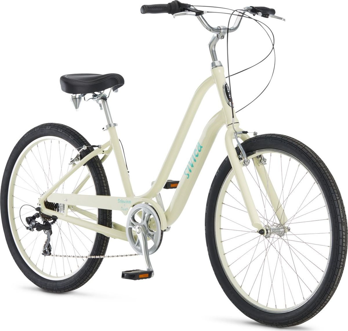 фото Велосипед городской Schwinn Sivica 7 Women, колесо 26", бежевый, 7 скоростей